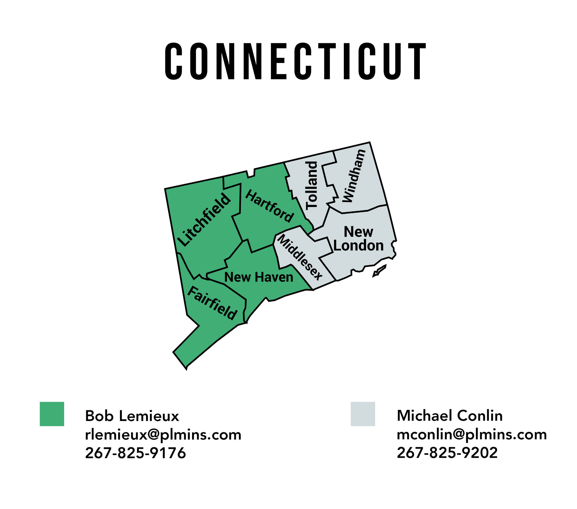 Connecticut BDR Map
