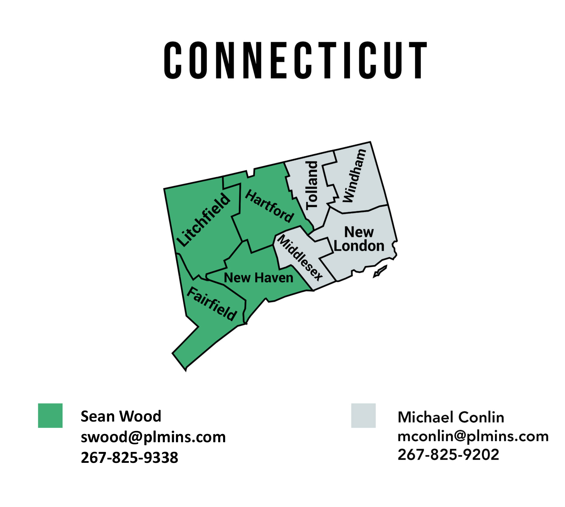 Connecticut BDR Map