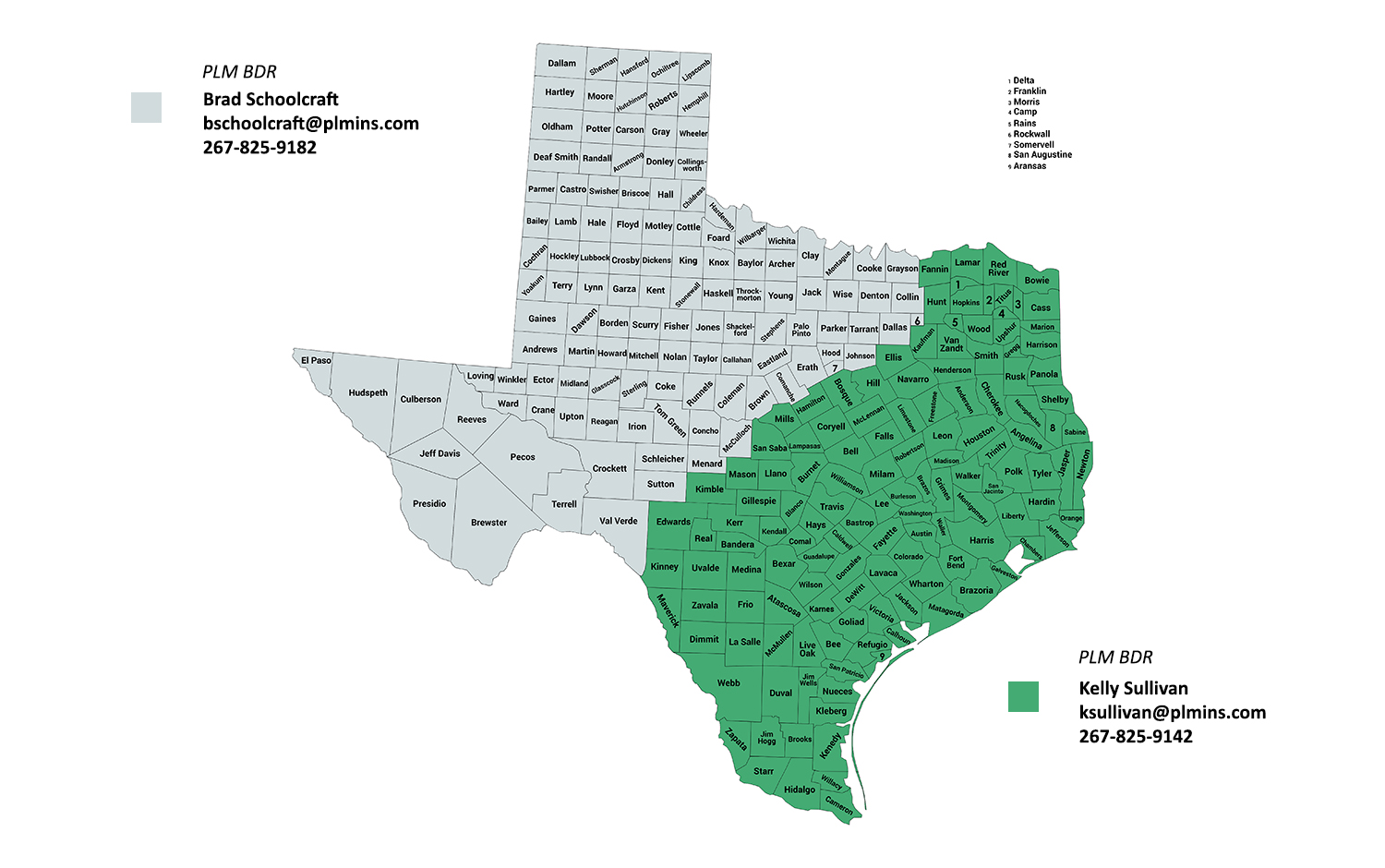 LCR Texas Map