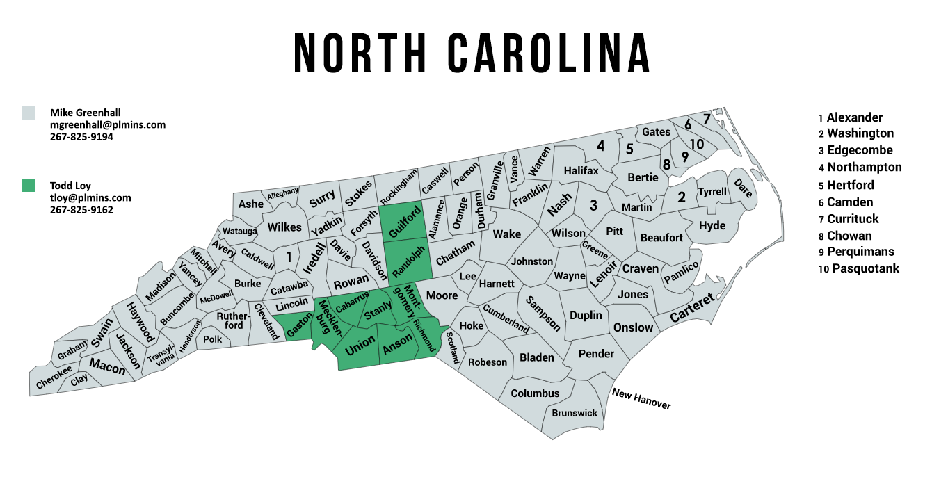 NC BDR Map
