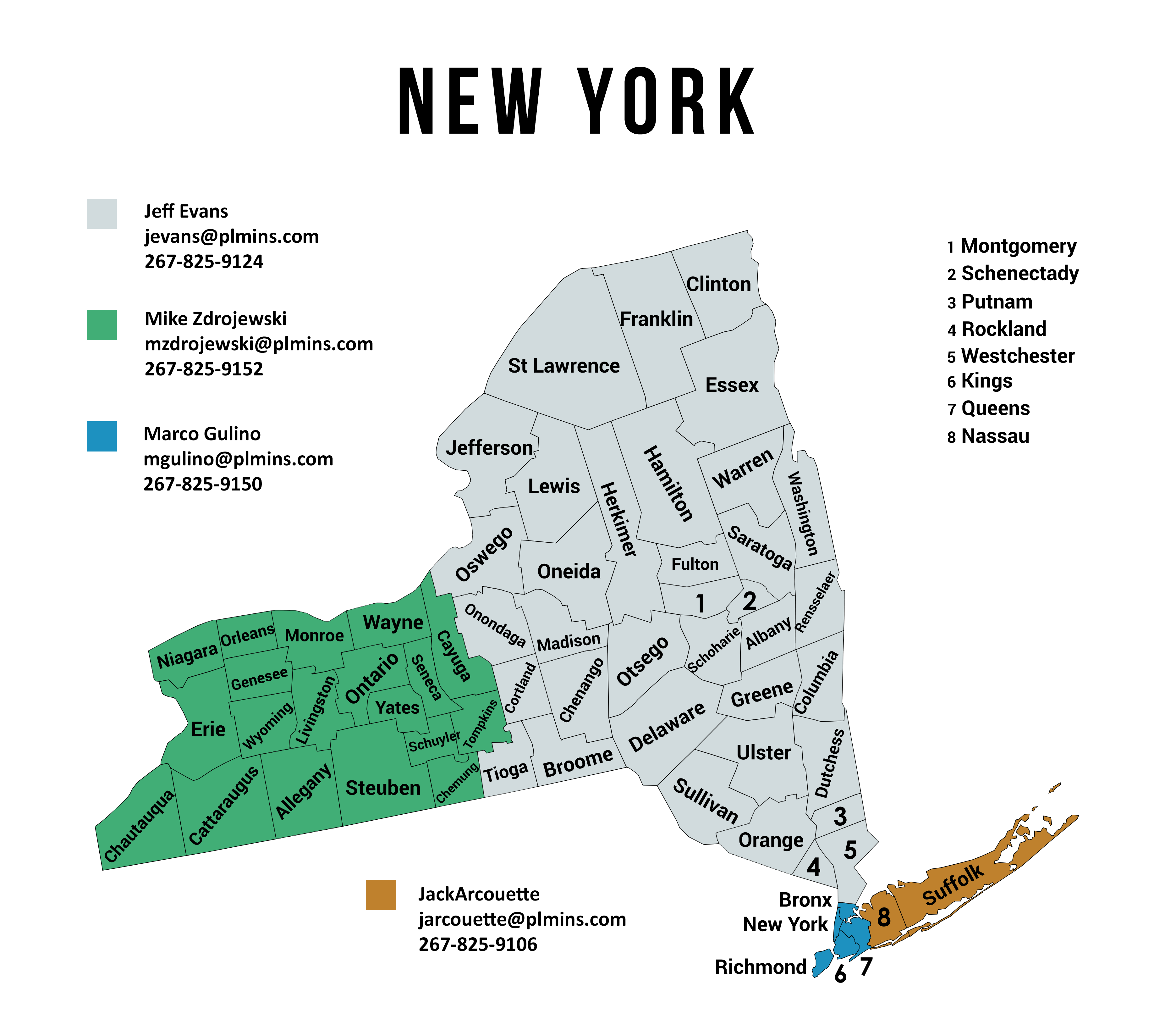 New York Loss Control Map