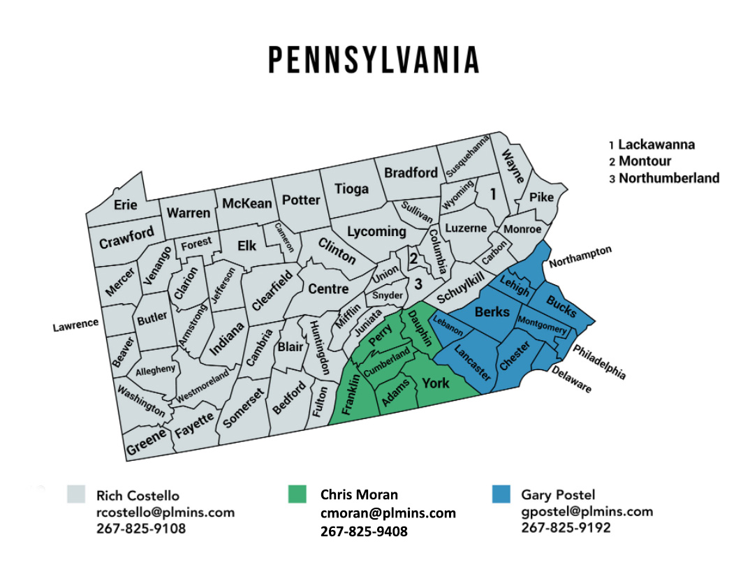 PA BDR Map