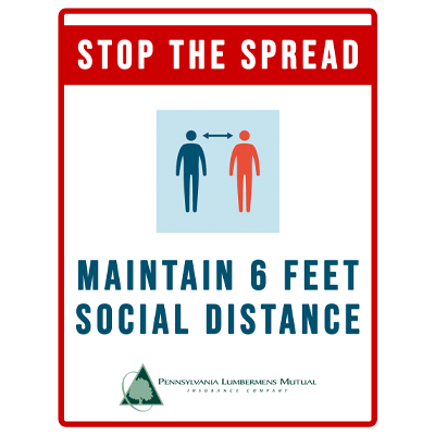 PLM - Stop the Spread: Maintain 6 Feet Social Distance