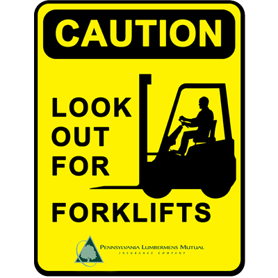 Safety Sign - Look Out for Forklifts